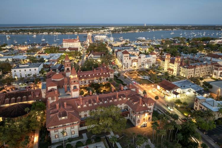 st augustine at night