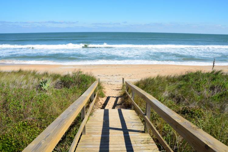 A beach in St. Augustine