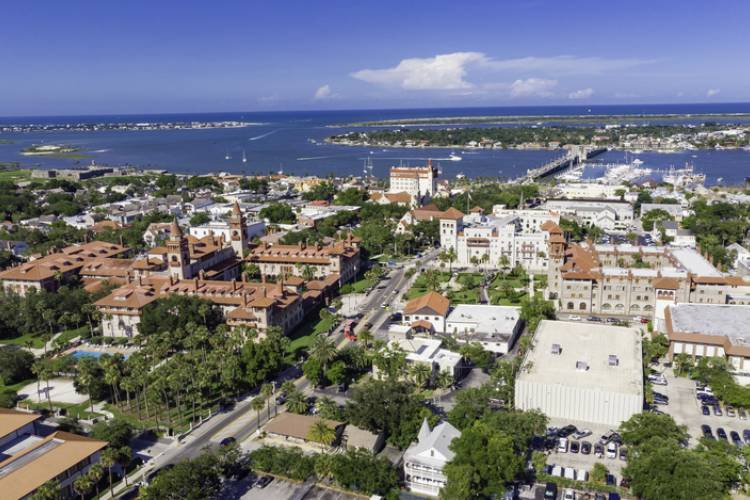 A skyline view of St. Augustine