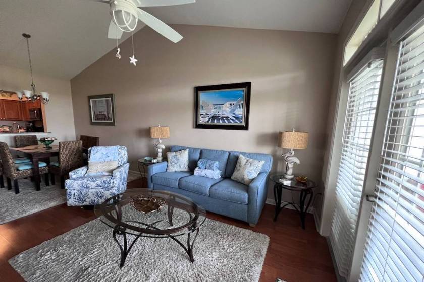 living room view of Seaside at Anastasia rental E302